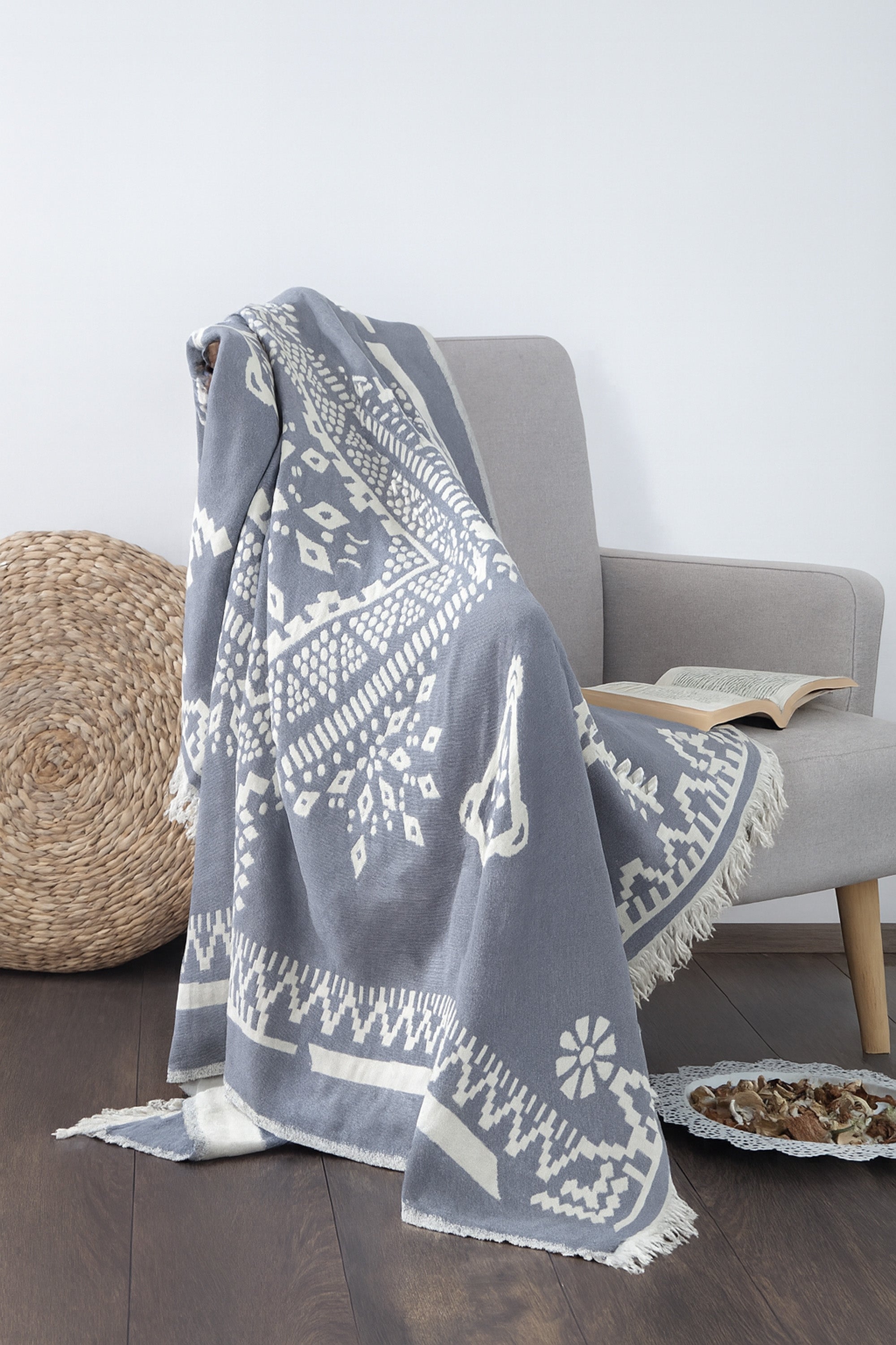 DANTE KOYU GRİ THROW