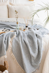 CARLA MAVİ YATAK ÖRTÜSÜ