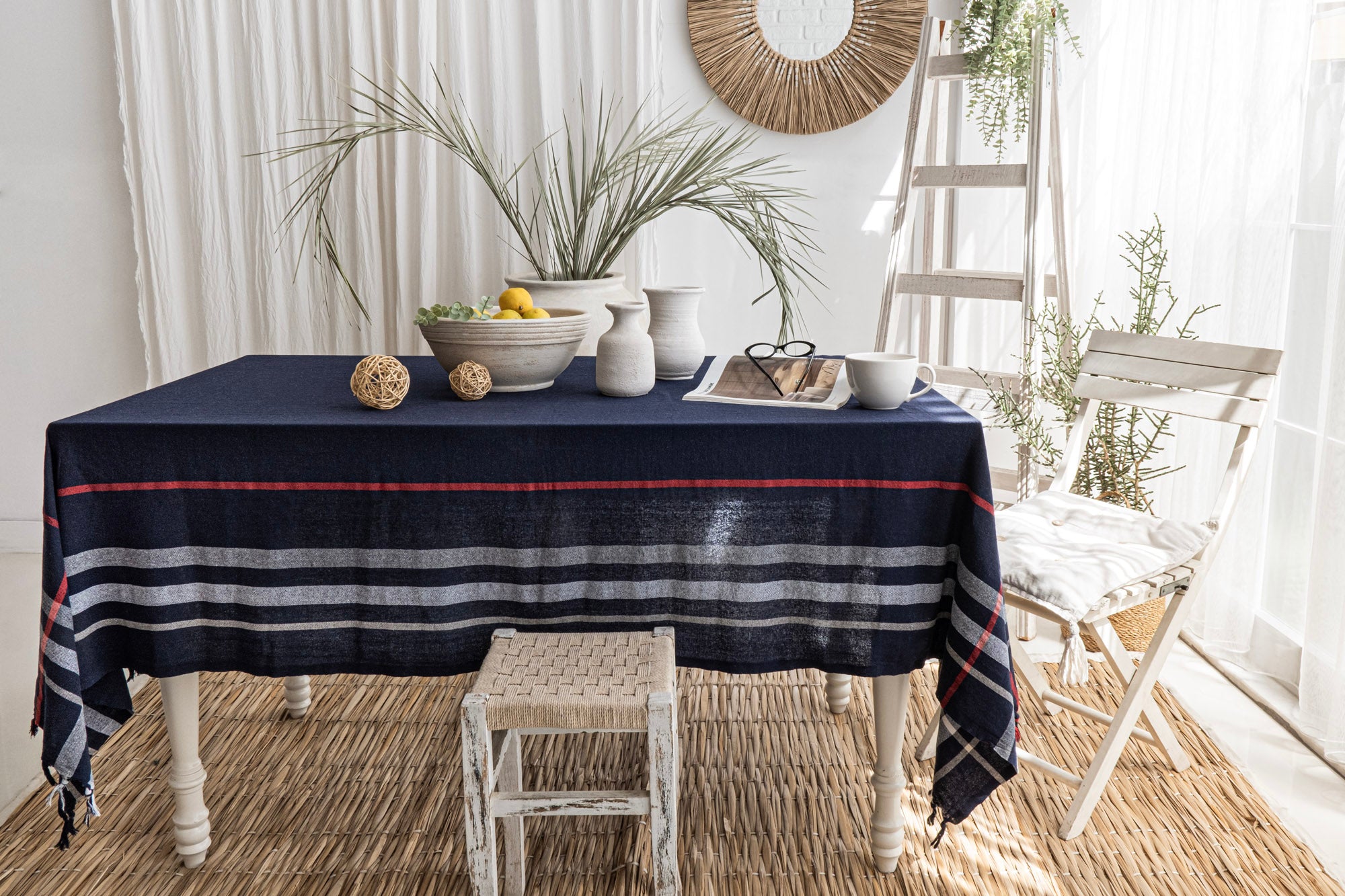 SANDY LACİVERT MASA ÖRTÜSÜ