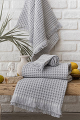 BRAIN GRİ HAVLU SETİ