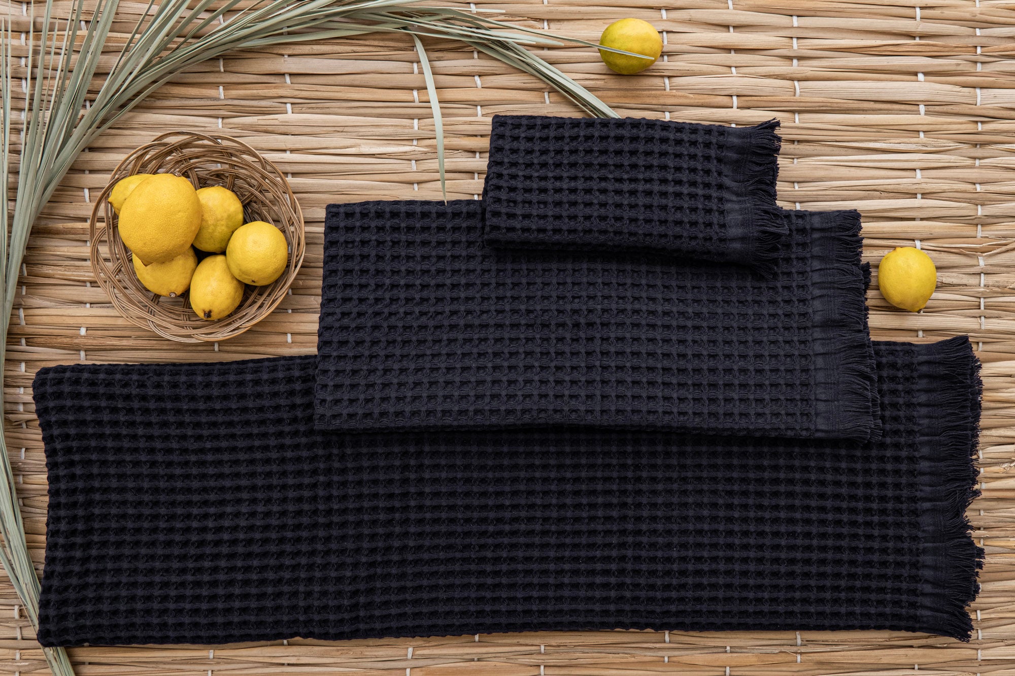 BRAIN LACİVERT HAVLU SETİ