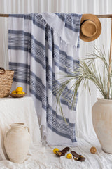 ANDRE BEYAZ-LACİVERT PİKE