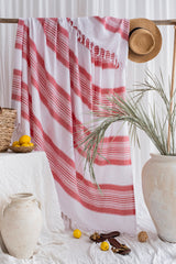 ANDRE BEYAZ-KIRMIZI PİKE