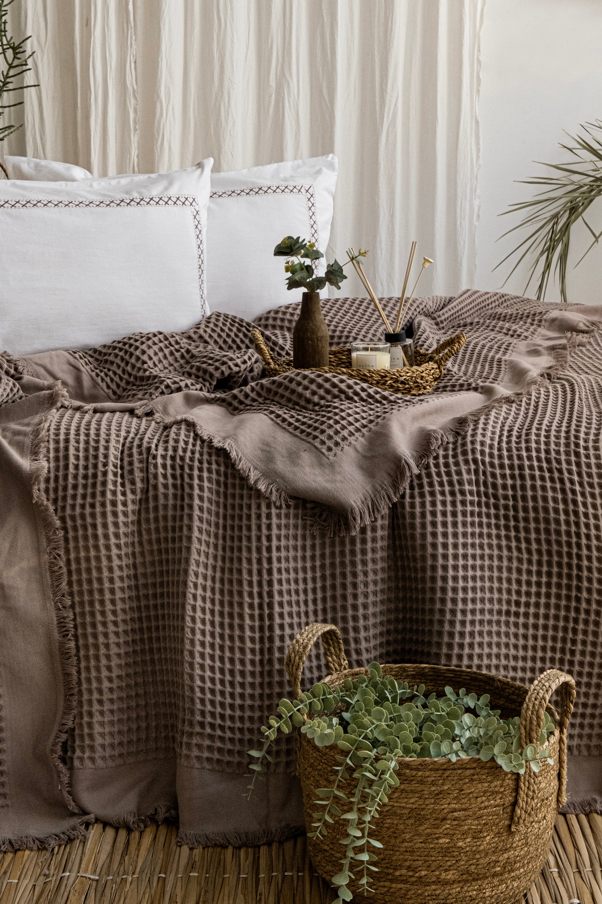 RİVA VİZON YATAK ÖRTÜSÜ TAKIMI