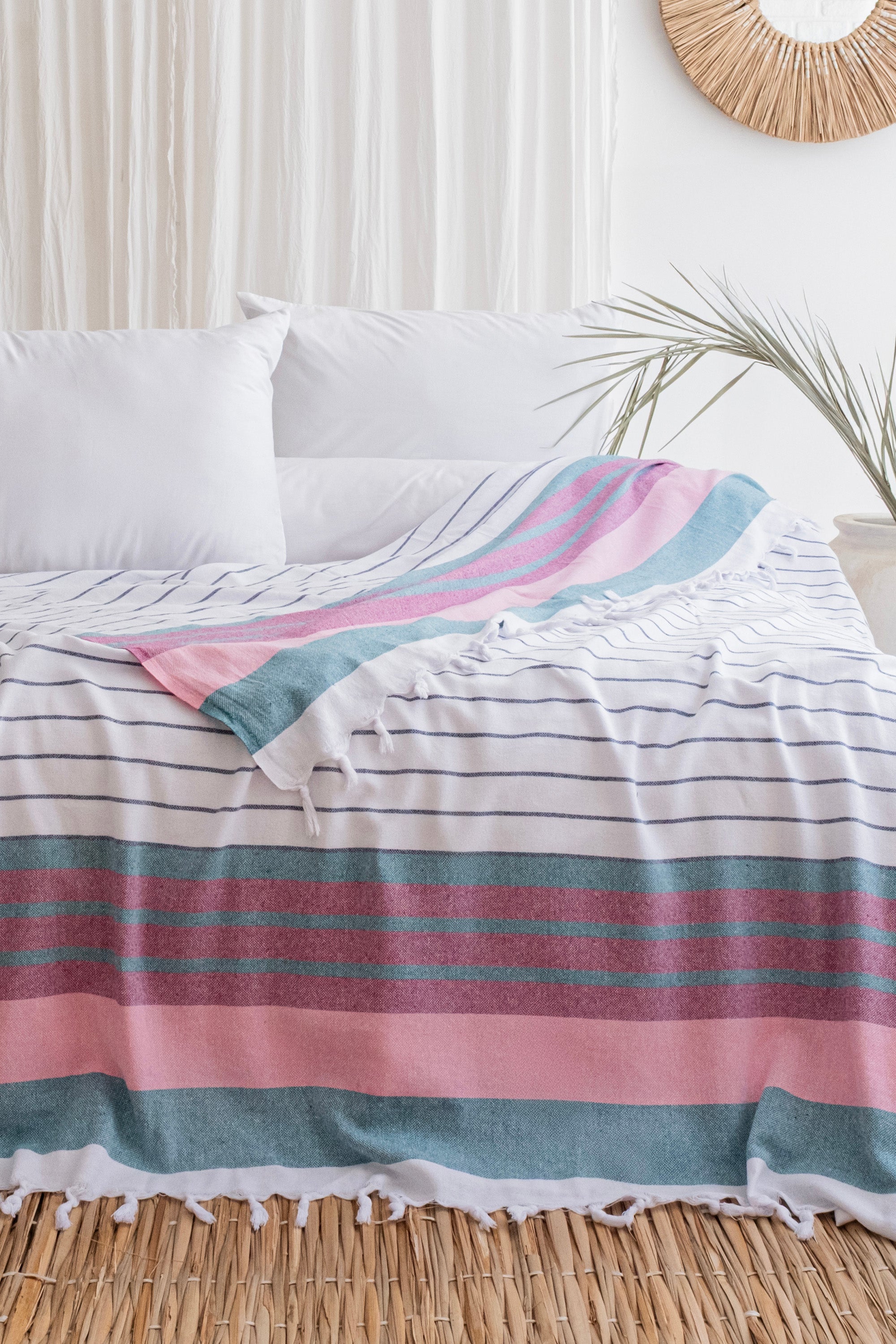 VİTA BEYAZ-FUŞYA PİKE