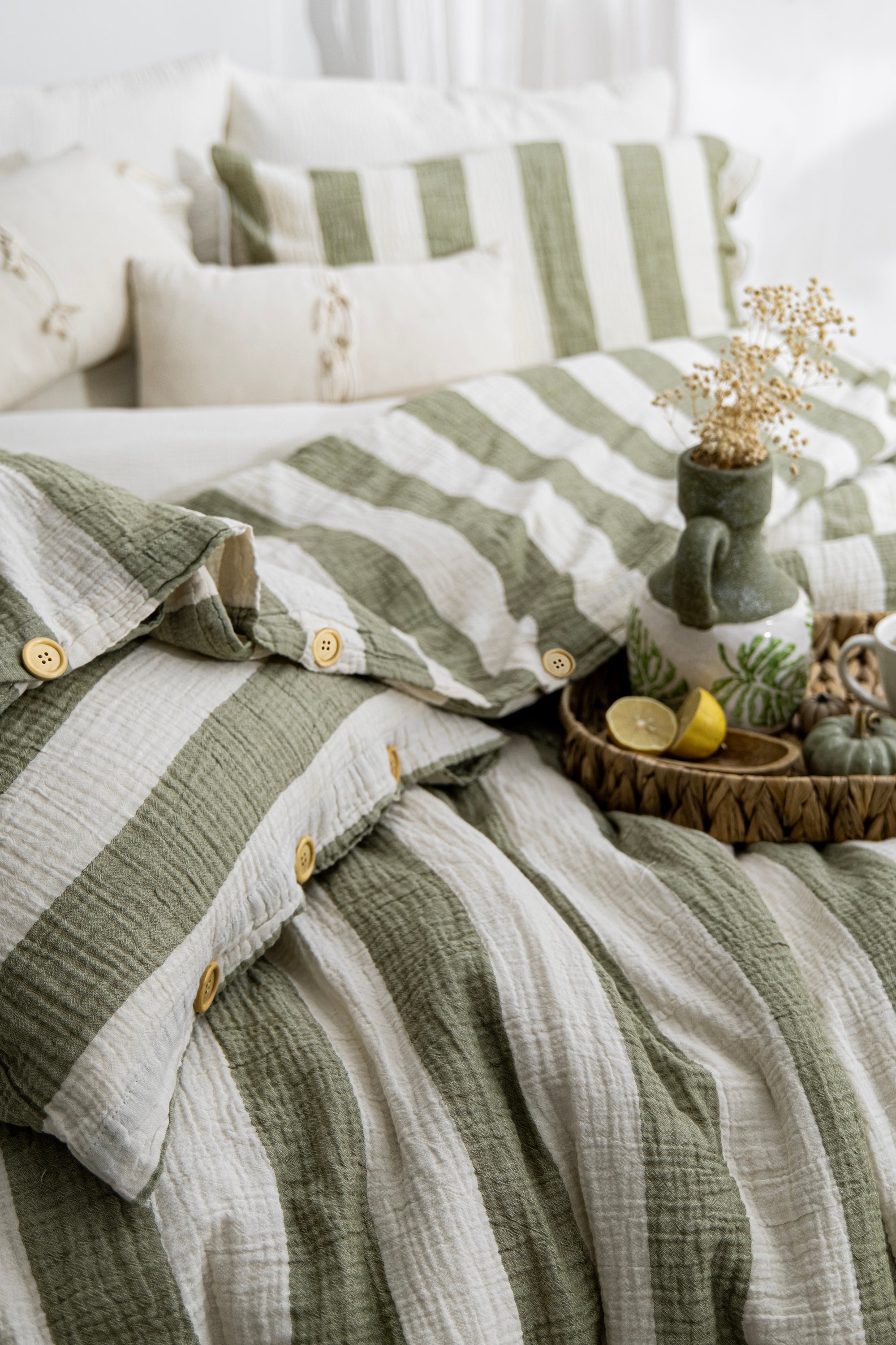 LOVA YEŞİL NEVRESİM TAKIMI