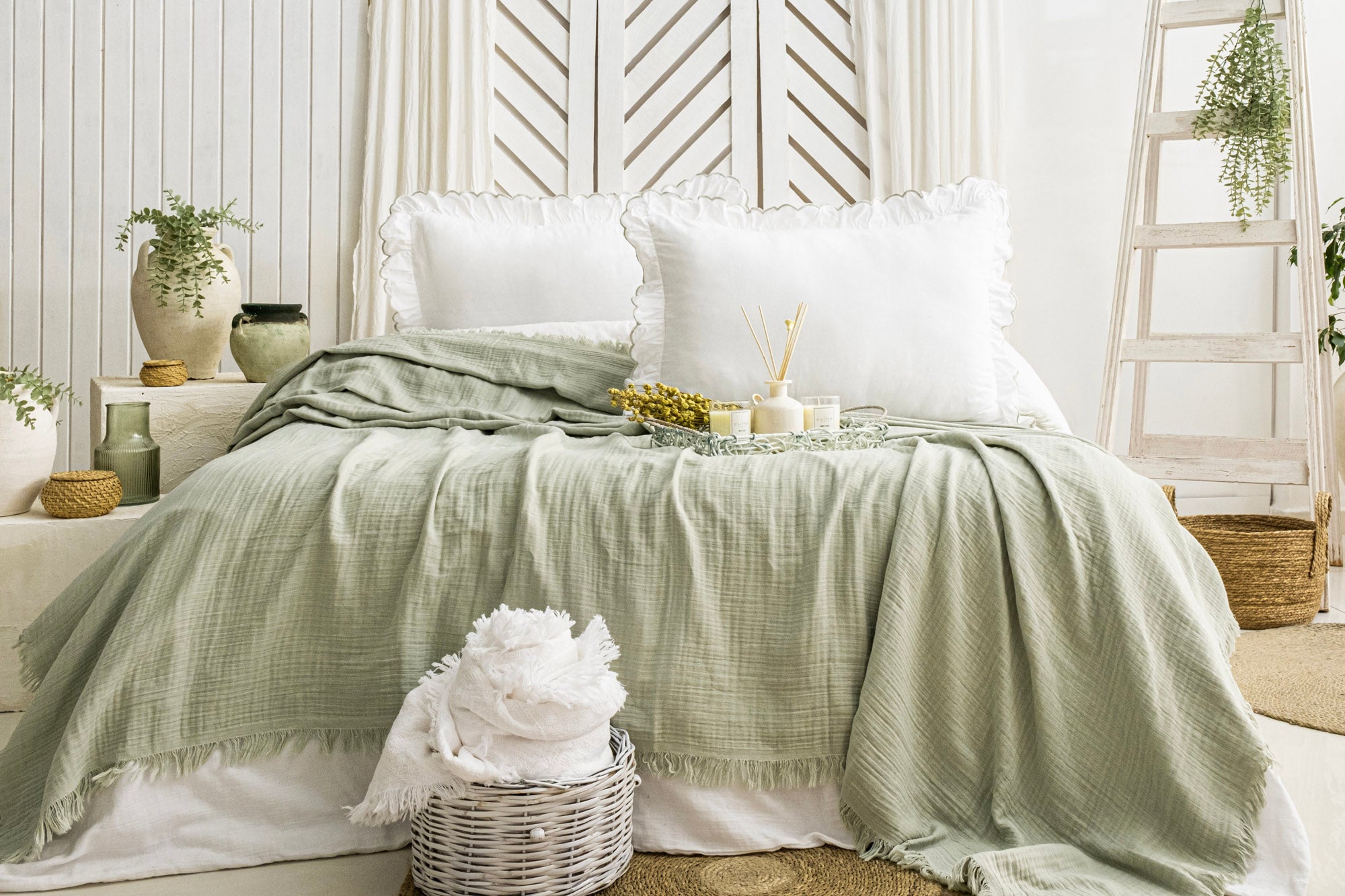 FIONA MİNT YATAK ÖRTÜSÜ TAKIMI