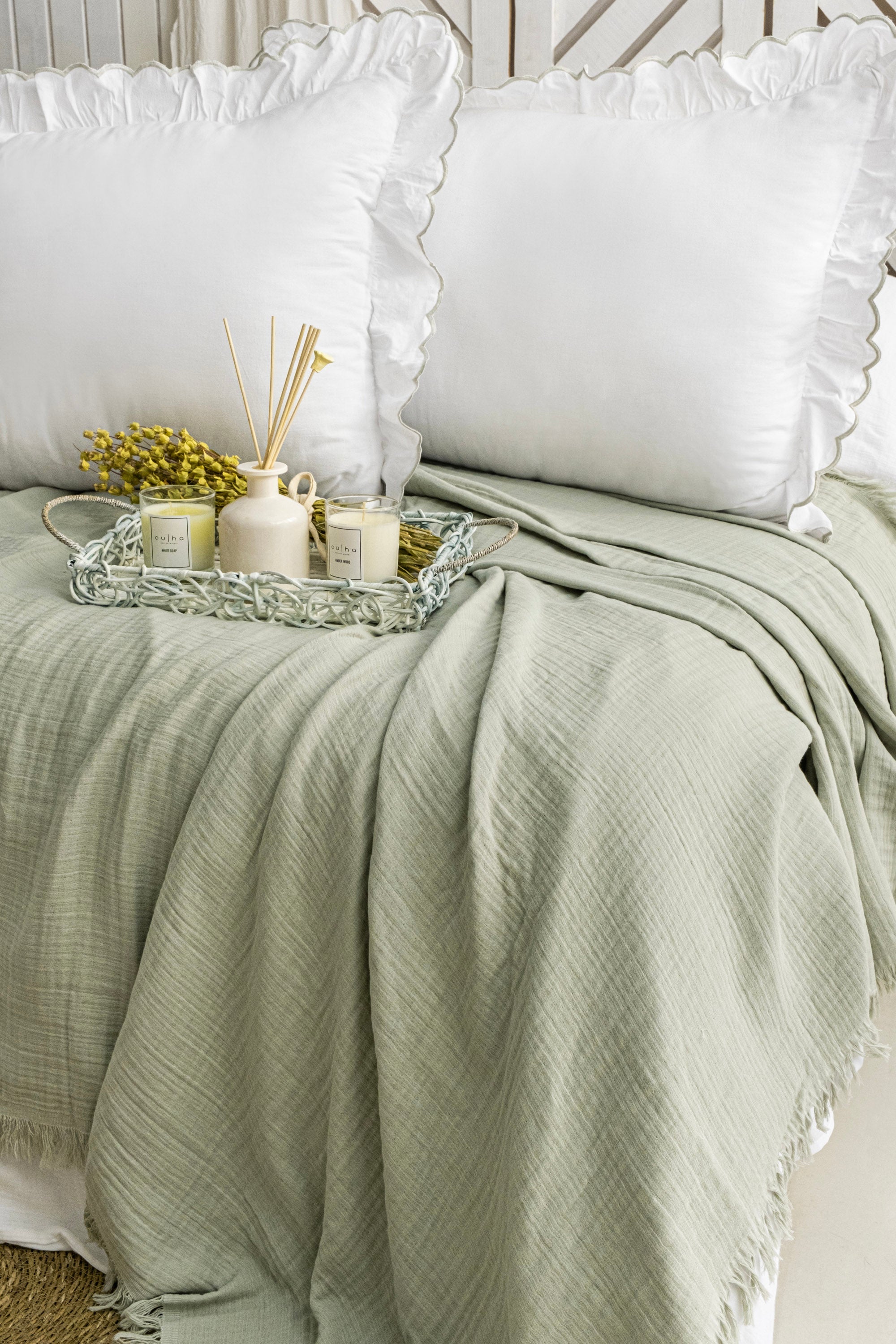 FIONA MİNT YATAK ÖRTÜSÜ TAKIMI