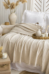 FIONA BEJ YATAK ÖRTÜSÜ TAKIMI