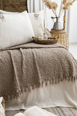 MİA BEJ YATAK ÖRTÜSÜ TAKIMI