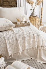 MİA EKRU YATAK ÖRTÜSÜ TAKIMI