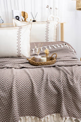 LUNA KAHVERENGİ YATAK ÖRTÜSÜ