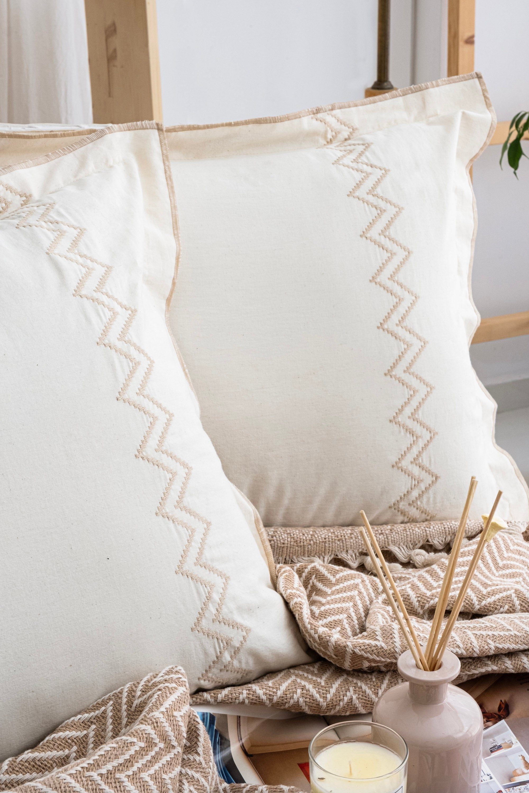 LUNA BEJ YATAK ÖRTÜSÜ TAKIMI