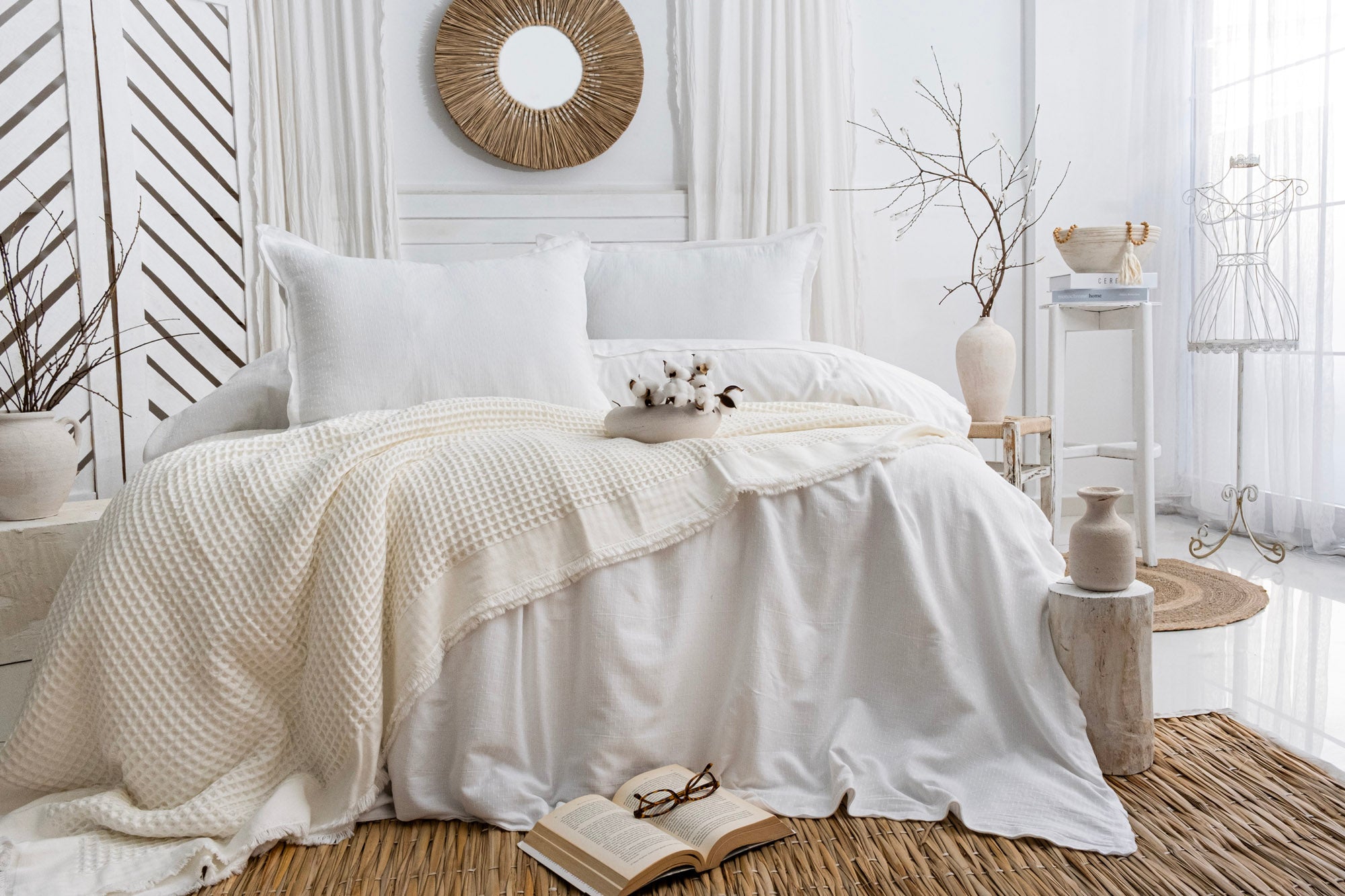 HELEN BEYAZ NEVRESİM TAKIMI