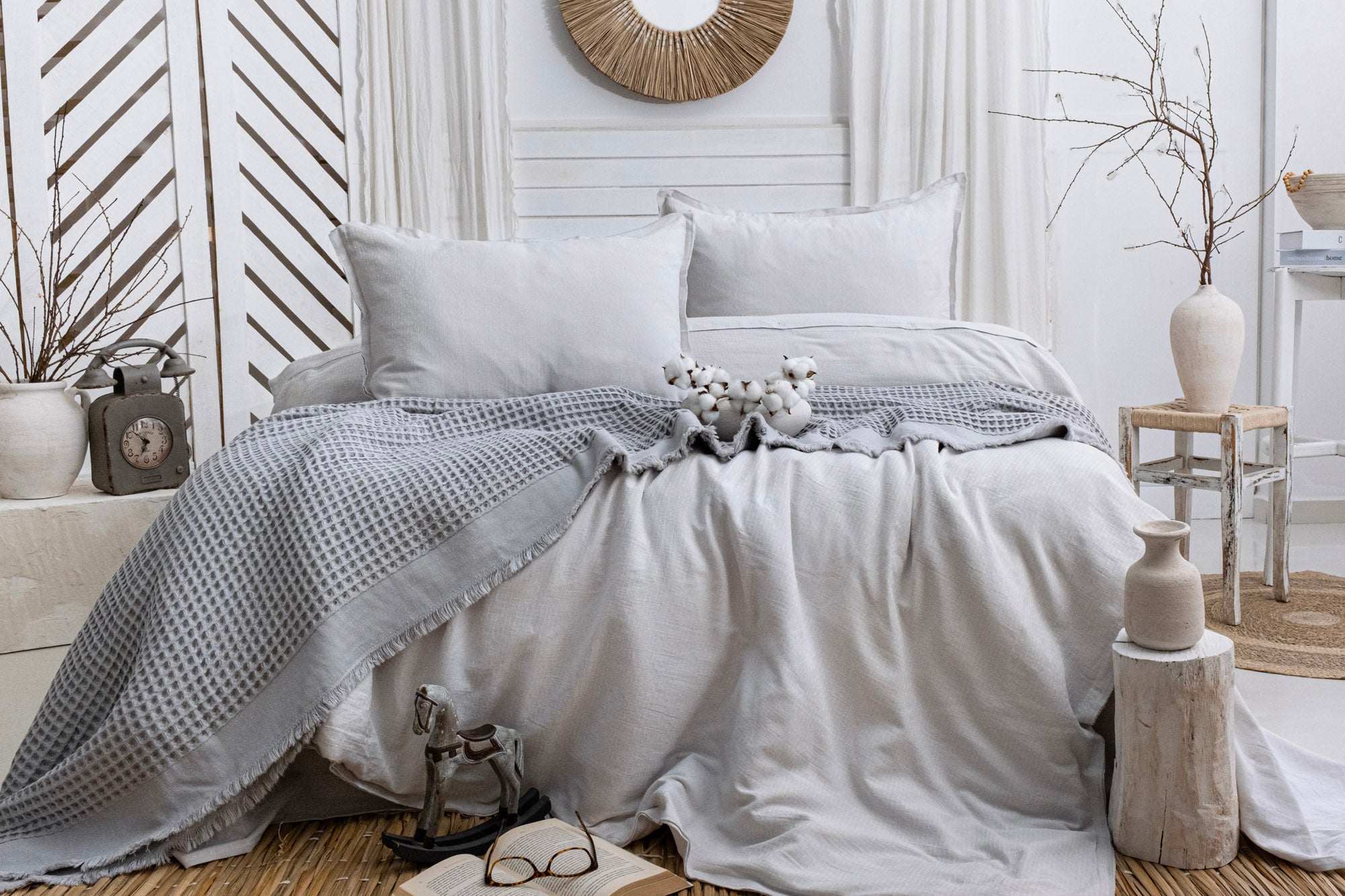 HELEN GRİ NEVRESİM TAKIMI