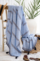 WAVE MAVİ-GRİ PEŞTEMAL