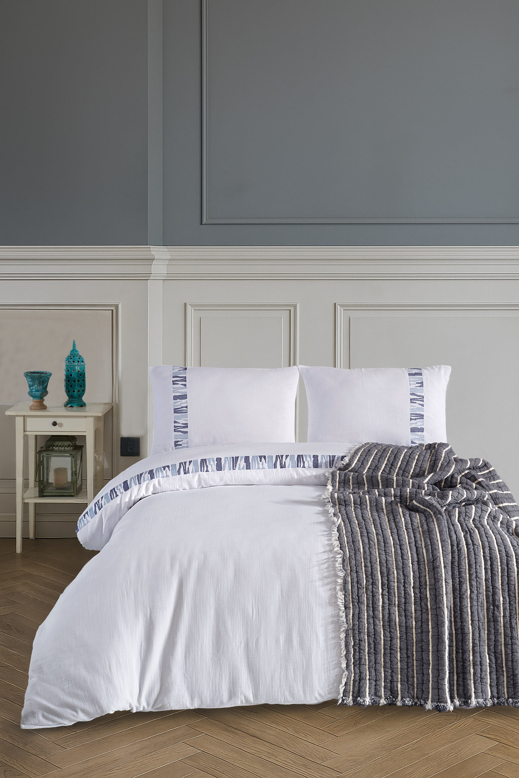 MAISON BEYAZ NEVRESİM TAKIMI