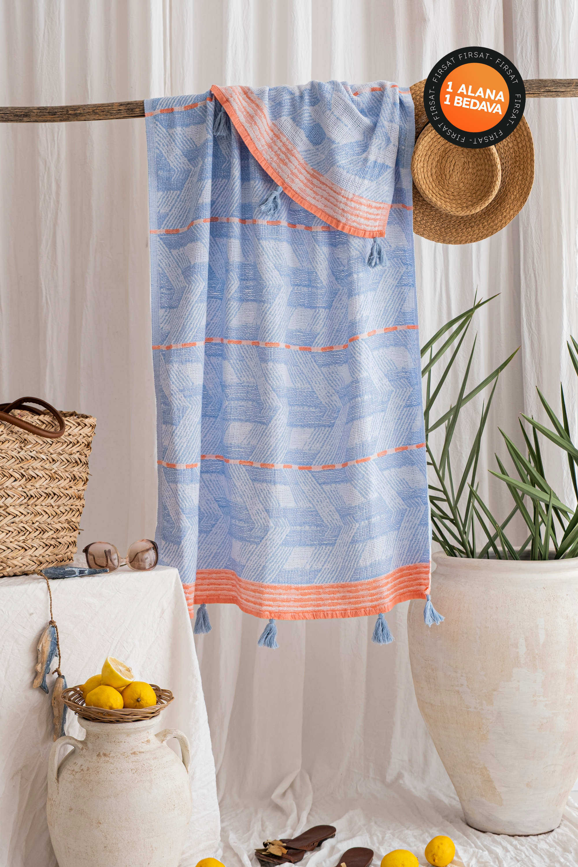 SOFT MAVİ-PEMBE PEŞTEMAL