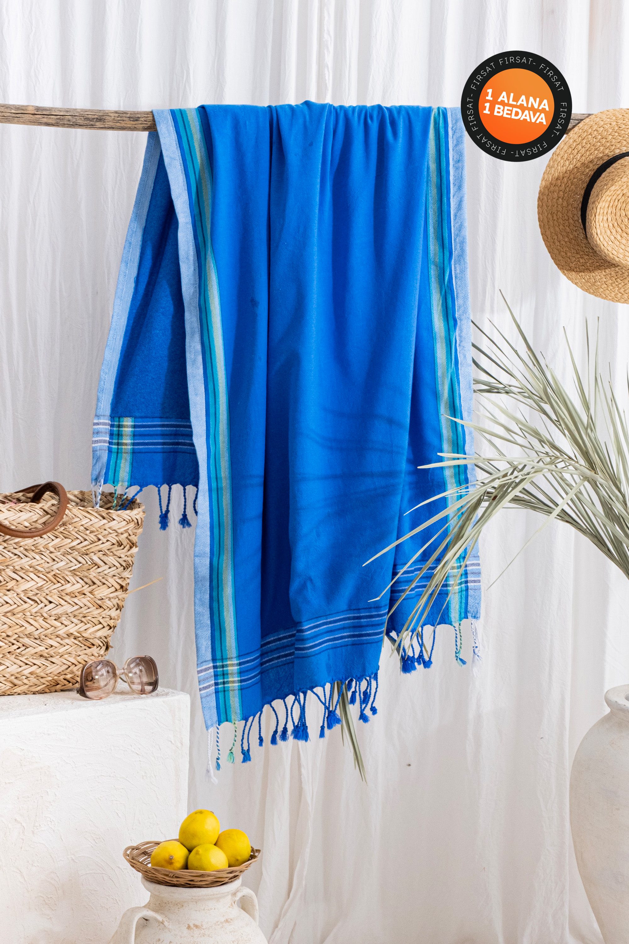 WILDA KOYU MAVİ PEŞTEMAL