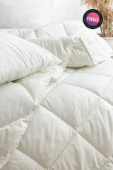 MİCROFİBER ÇİFT KİŞİLİK YORGAN VE 2 ADET SİLİKON YASTIK SETİ