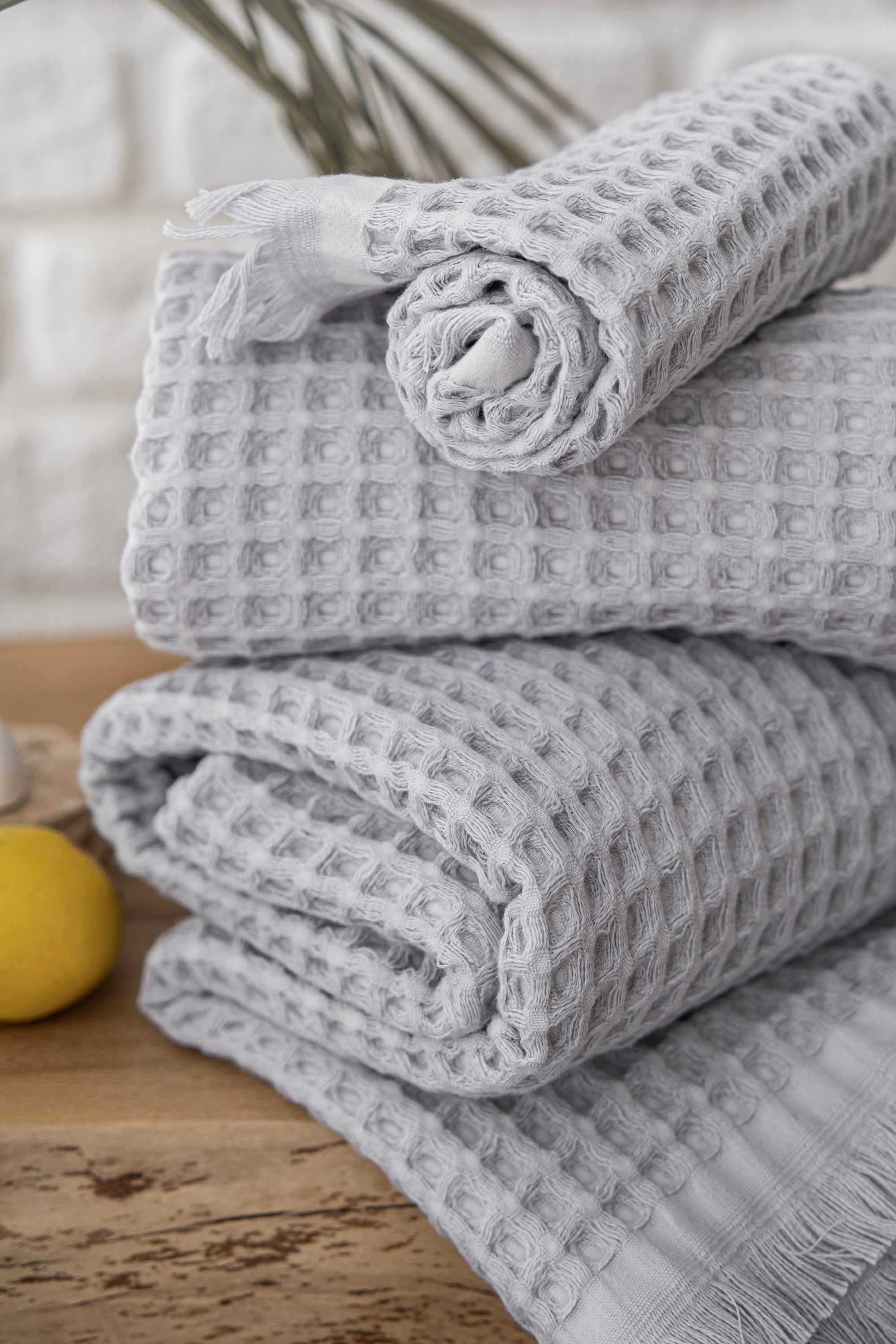 BRAIN GRİ HAVLU SETİ