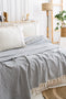 LUNA AÇIK GRİ YATAK ÖRTÜSÜ TAKIMI