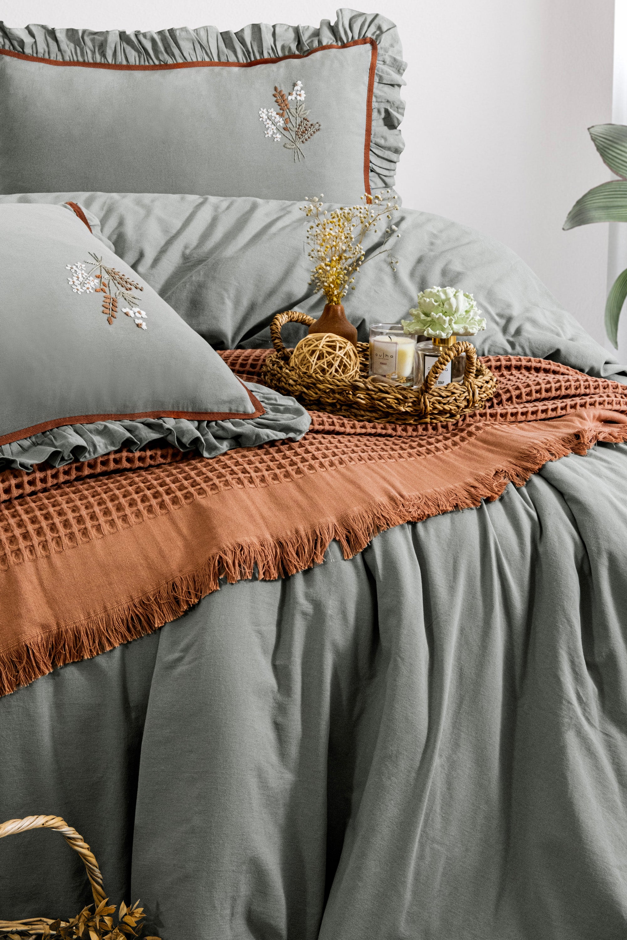 ADEL YEŞİL NEVRESİM TAKIMI