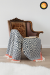 ORLO LACİVERT-KIRMIZI THROW